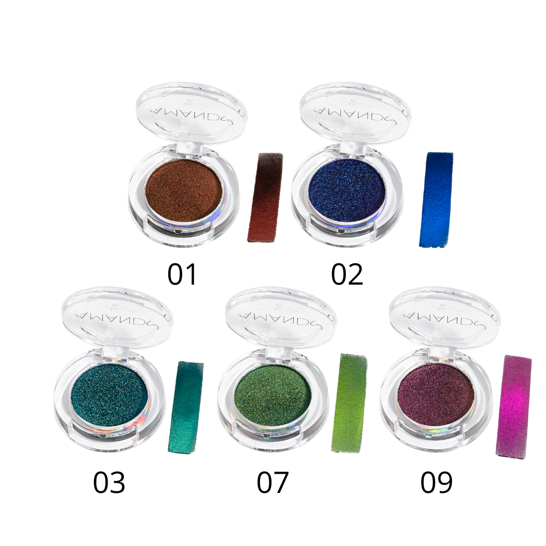 Monochromatic Chameleon Eyeshadow Palette, Mashed Potato Texture  Fluorescent Sparkle Eyeshadow Powder, Suitable For Party Music Festival  Masquerade (